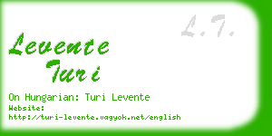 levente turi business card